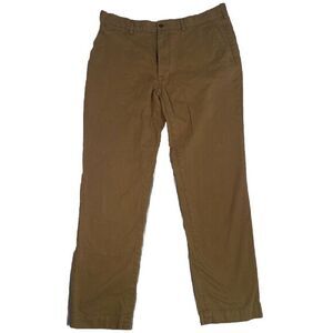 Polo Ralph Lauren Chino Pant‎ Men 36W 32L Beige Preppy Flat Front